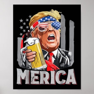 Trump Merica macht den 4. Juli wieder groß Männer Poster