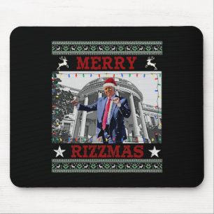 Trump Merrry Rizzmas Funny Humour Trump Dance Ch Mousepad
