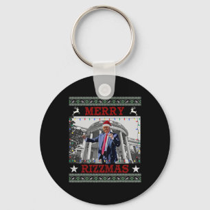 Trump Merrry Rizzmas Funny Humour Trump Dance Ch Schlüsselanhänger