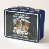 Trump Metall Brotdose (Vorderseite)