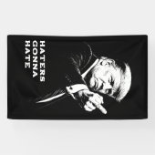 Trump Middle Finger 2026 Meme Funny Banner (Horizontal)