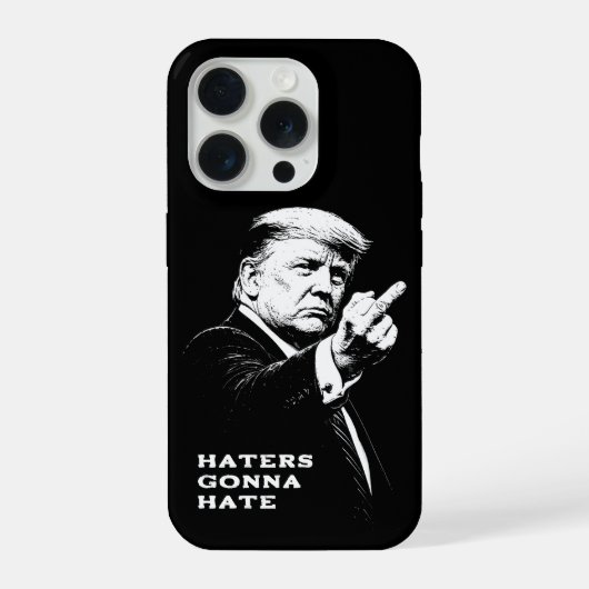 Trump Middle Finger 2026 Meme Funny iPhone Hülle (Rückseite)