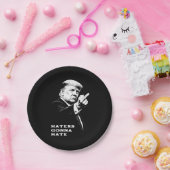 Trump Middle Finger 2026 Meme Funny Pappteller (Party)