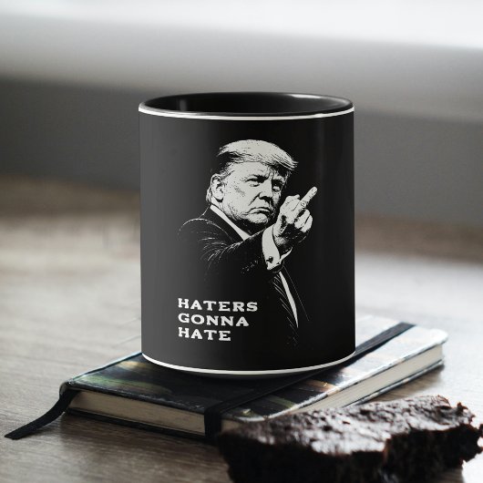 Trump Middle Finger 2026 Meme Funny Tasse