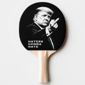 Trump Middle Finger 2026 Meme Funny Tischtennis Schläger (Rückseite)