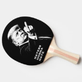 Trump Middle Finger 2026 Meme Funny Tischtennis Schläger (Seitenansicht)