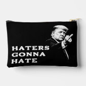 Trump Middle Finger 2026 Meme Funny Zubehörtasche (Rückseite)