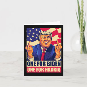 Trump Middle Finger Biden Harris America Republike Karte