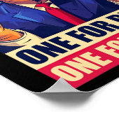 Trump Middle Finger Biden Harris America Republike Poster (Ecke)