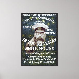Trump Minneapolis Mord Fine Art Original 1/250 Leinwanddruck