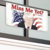 Trump Miss Me Flag Banner (Äußeres Gebäude)