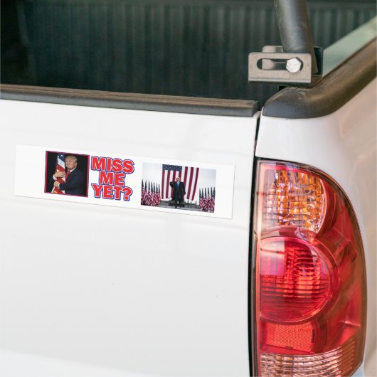Trump Miss Me Ye Autoaufkleber (Auf Lkw)