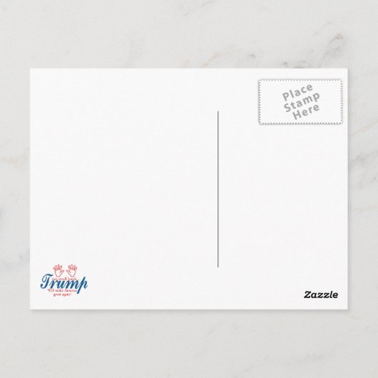 Trump: Mission versagt! Postkarte (Rückseite)