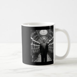Trump mit Außerirdischen-Verschwörungstheorie-Ufo- Kaffeetasse