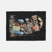 Trump mit der Hundepuppe führt Camouflage der Jagd Fleecedecke (Vorderseite (Horizontal))