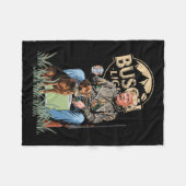 Trump mit der Hundepuppe führt Camouflage der Jagd Fleecedecke (Vorderseite (Horizontal))