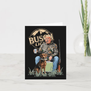Trump mit der Hundepuppe führt Camouflage der Jagd Karte
