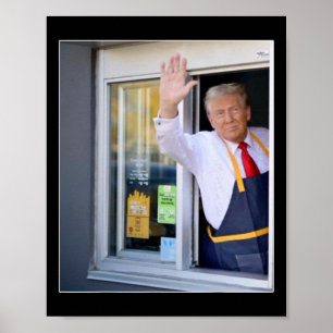 Trump mit Mc Donald Trump Arbeiter Wählt Trump Poster