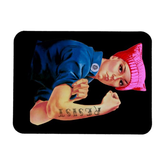 Trump mit Rosie, dem Riveter Magnet (Horizontal)
