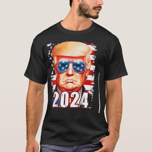Trump mit Sonnenbrille T-Shirt (Vorderseite)