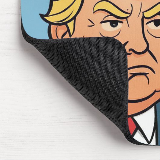 Trump mit Sprechblase Mousepad (Ecke)