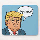 Trump mit Sprechblase Mousepad (Vorne)