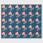 Trump mit Weihnachtsmannmütze - Weihnachten wieder Geschenkpapier (Flach)