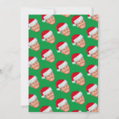 Trump mit Weihnachtsmannmütze - Weihnachten wieder Karte (Rückseite)