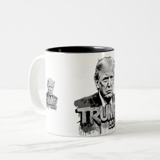 Trump mit zwei Tasse (Vorderseite Links)