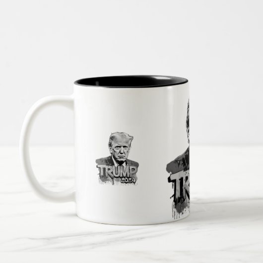 Trump mit zwei Tasse (Links)