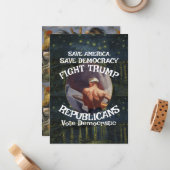 Trump Mitteilungskarte (Vorderseite/Rückseite Beispiel)