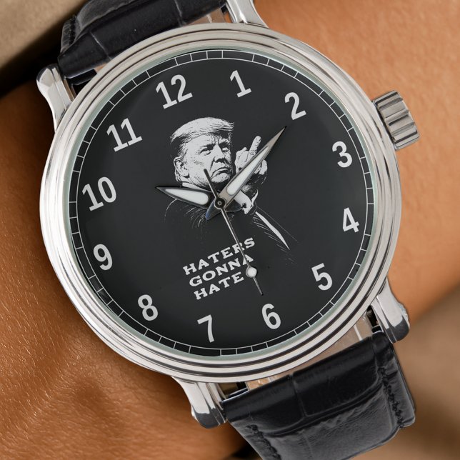 Trump Mittelfinger 2026 Meme Lustig Armbanduhr (Von Creator hochgeladen)