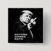 Trump Mittelfinger 2026 Meme Lustig Button (Vorderseite)