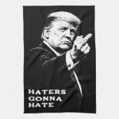 Trump Mittelfinger 2026 Meme Lustig Geschirrtuch (Vertikal)