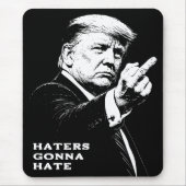 Trump Mittelfinger 2026 Meme Lustig Mousepad (Vorne)