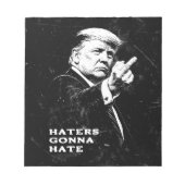 Trump Mittelfinger 2026 Meme Lustig Notizblock (Vorderseite)
