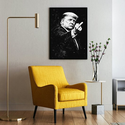 Trump Mittelfinger 2026 Meme Lustig Poster