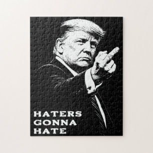 Trump Mittelfinger 2026 Meme Lustig Puzzle