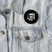 Trump Mittelfinger Poster Button (Beispiel)