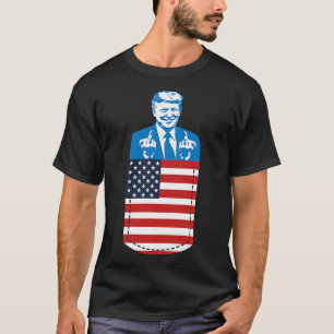 Trump Mittelfinger Tasche 2020 Wahl USA Republikan T-Shirt