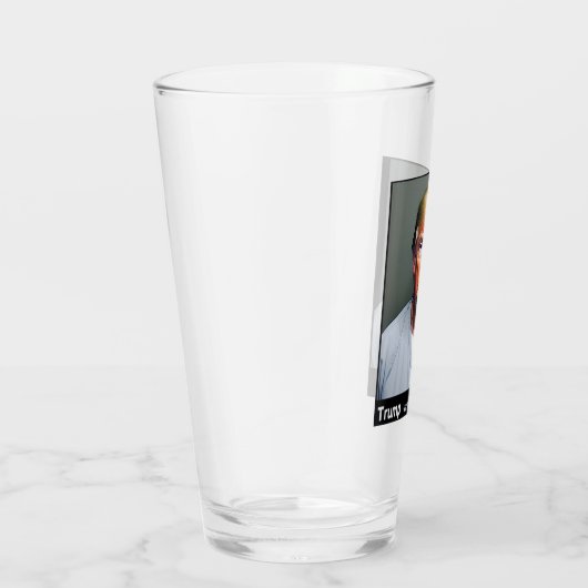 Trump Mugshot Glass Cup Glas (Rechts)