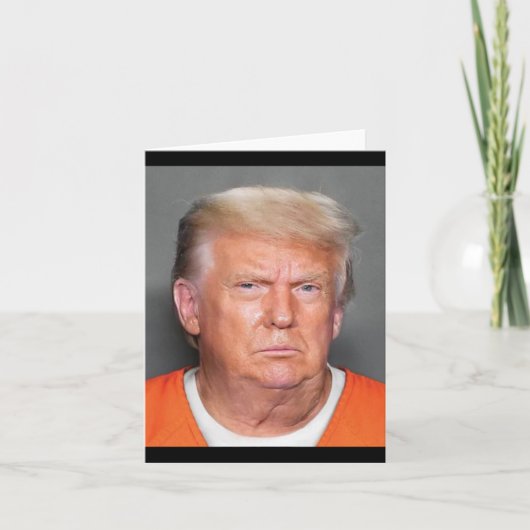 Trump Mugshot Karte (Vorderseite)