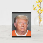 Trump Mugshot Karte (Gelbe Blume)