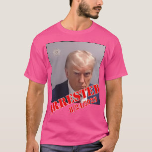 Trump Mugshot mit Fulton Landkreis Arrest Date T-Shirt