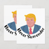 Trump Mugshot nie übergeben (Vorne/Hinten)