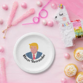 Trump Mugshot nie übergeben Pappteller (Party)