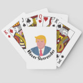 Trump Mugshot nie übergeben Spielkarten (Rückseite)