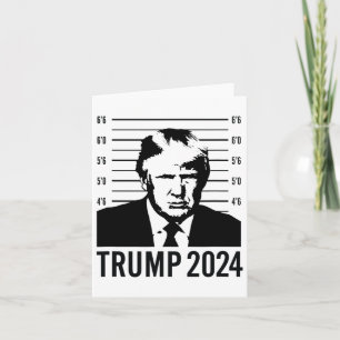 Trump Mugshot Präsident 2024 Karte
