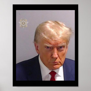 Trump Mugshot T-Shirt - Ikonisch und lustig Poster