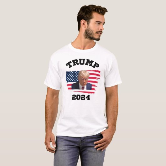 Trump Mugshot - Trump 2024 Mugshot Conservative T-Shirt (Vorne ganz)